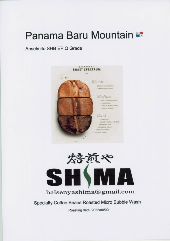 Panama Baru Mountain Anselmito SHB EP Q Grade 400ｇ